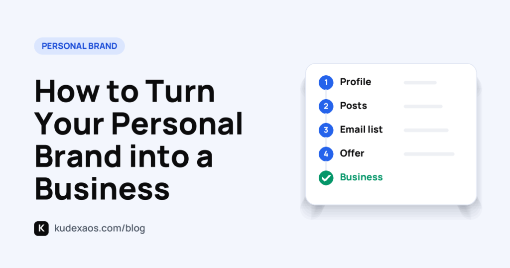 How to Turn Your Personal Brand into a Business